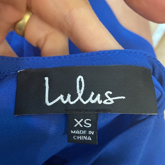 Nwt Lulus Now is the Time Blue Long Bell Sleeve Maxi Dress - Picture 5 of 12